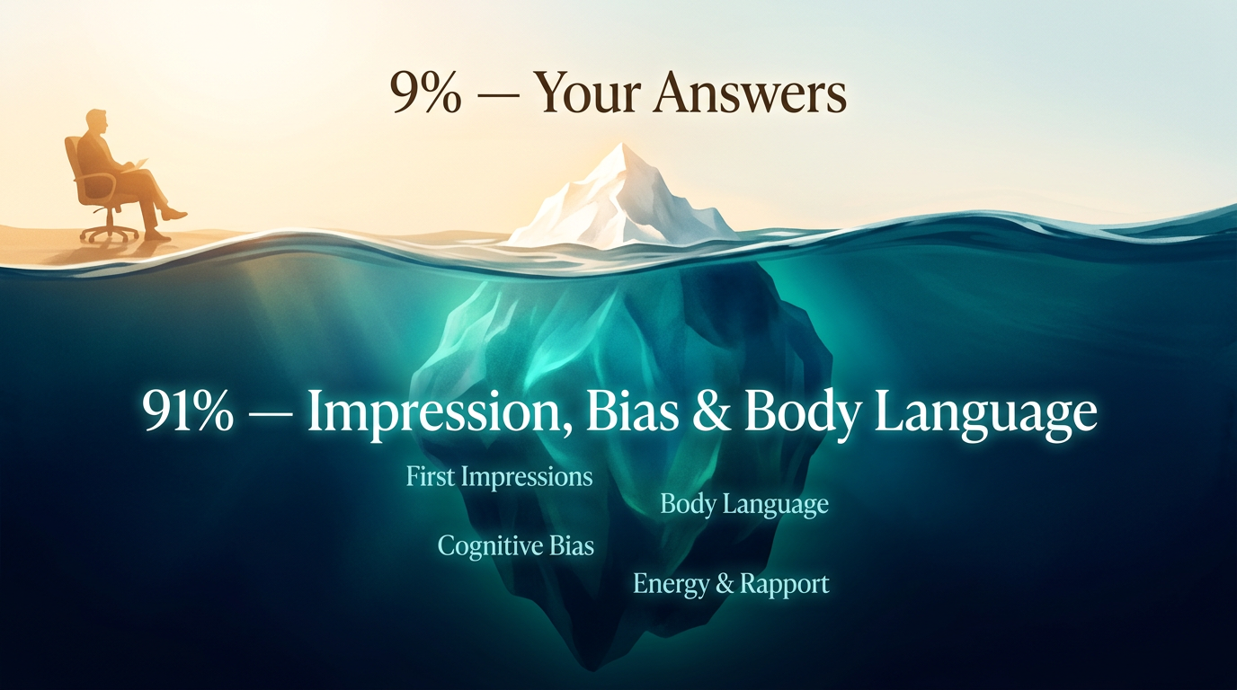 Why 91% of Interview Success Has Nothing to Do With Your Answers